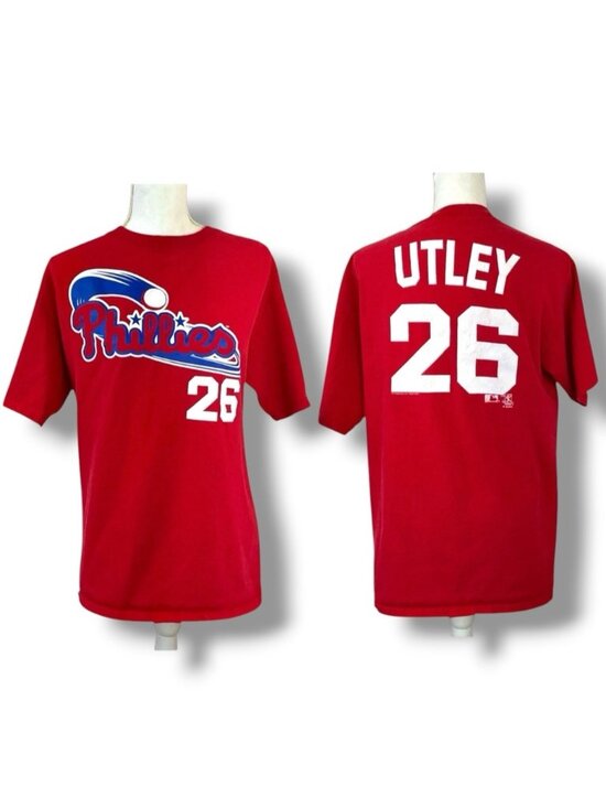 Vf Imagewear Other - Phillies MLB Tee Shirt Jersey Cotton 2007 Chase Utley #26 Red Unisex Men Medium